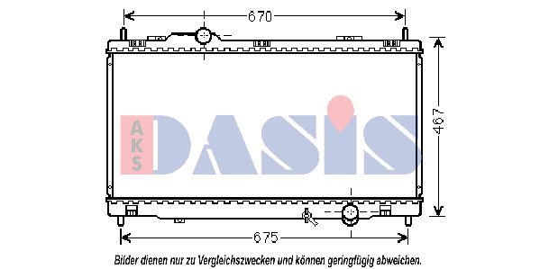 AKS DASIS Радиатор, охлаждение двигателя 210225N